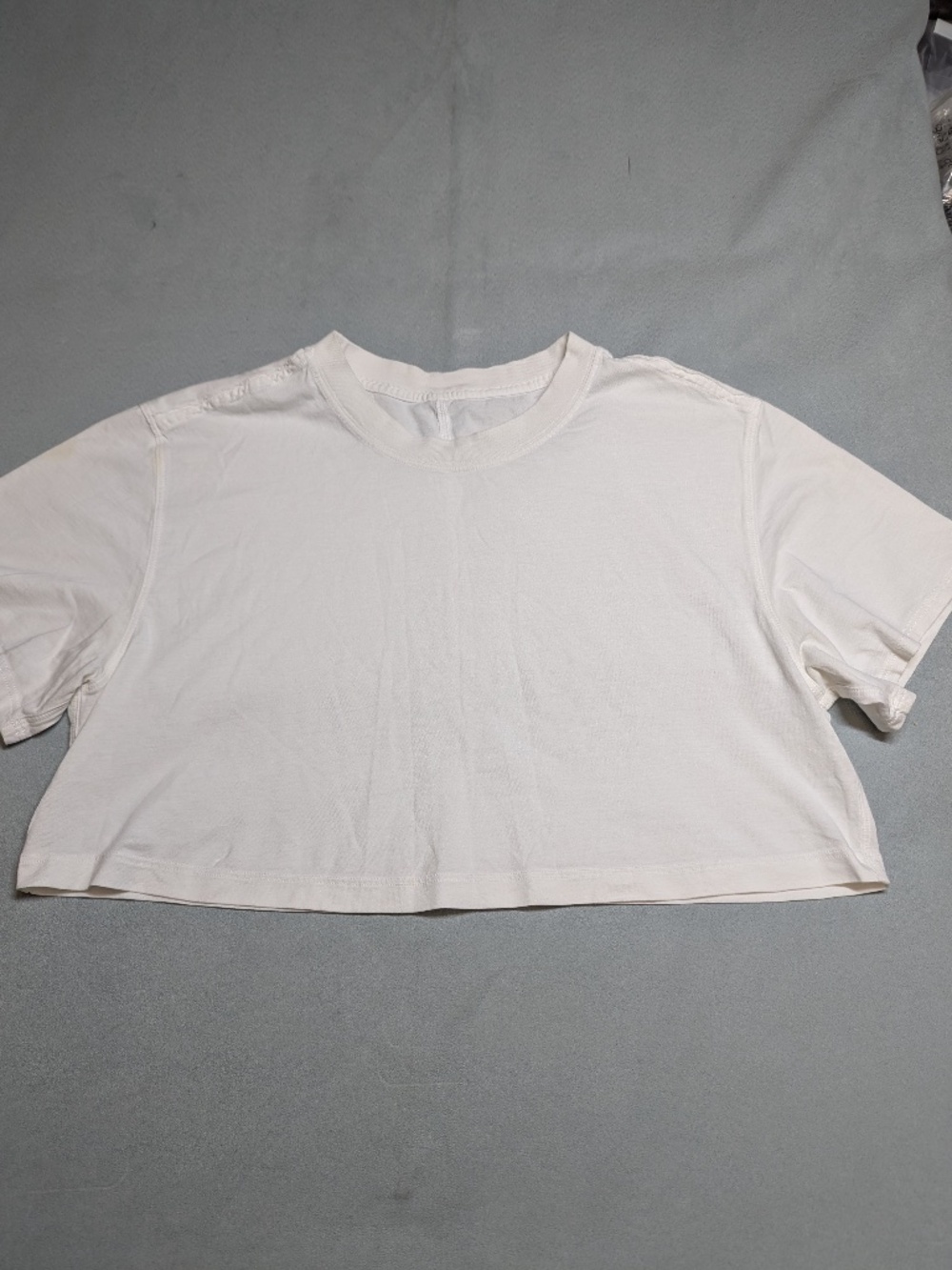 Lululemon All Yours Cotton Cropped T-Shirt - Size Medium